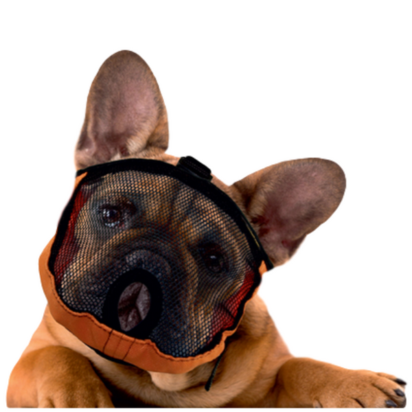 mesh muzzle for brachycephalic breeds dog