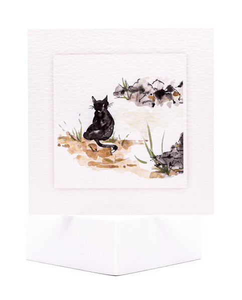 Animal Hospital Sympathy Card - Outdoor Cat