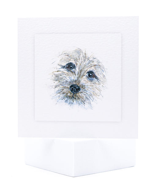 Animal Hospital Sympathy Card - Dog Face
