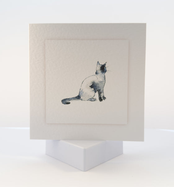 Animal Hospital Sympathy Card - Sitting Cat