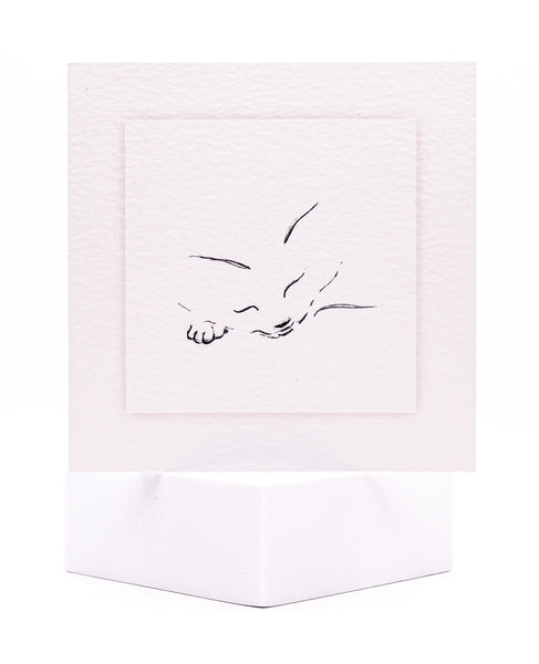 Animal Hospital Sympathy Card - Sleeping Cat