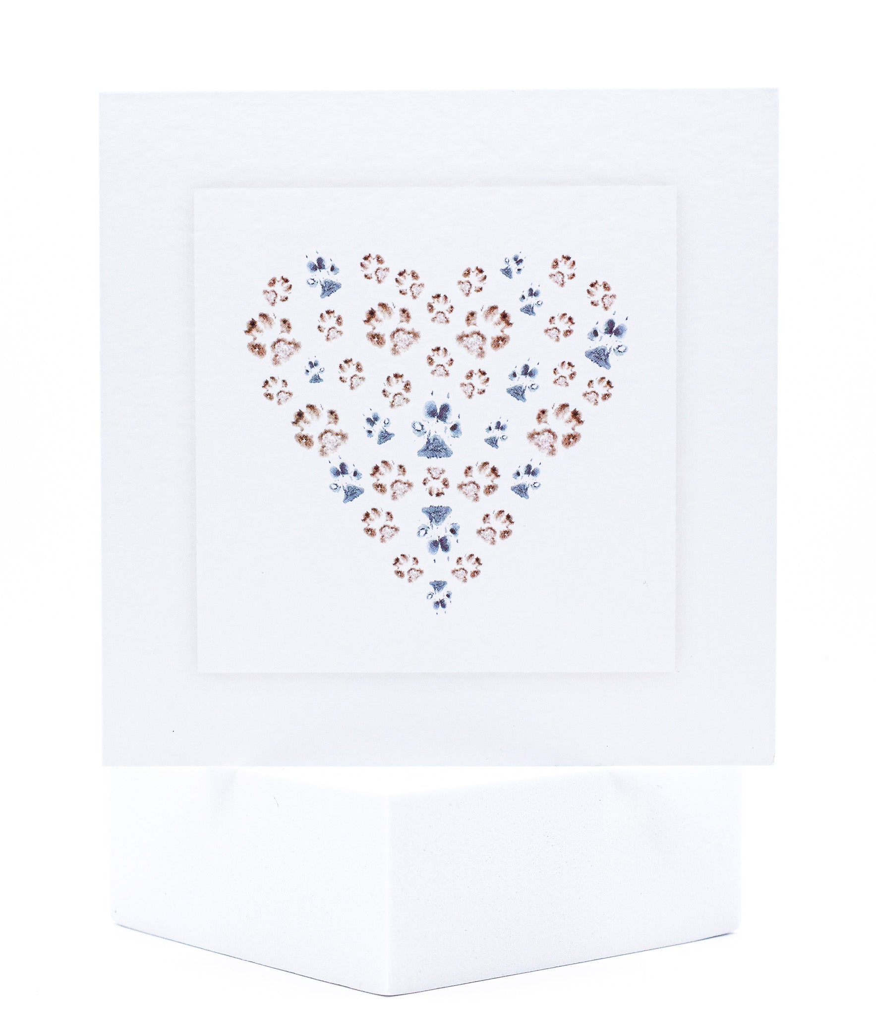 Animal Hospital Sympathy Card - Paw Heart