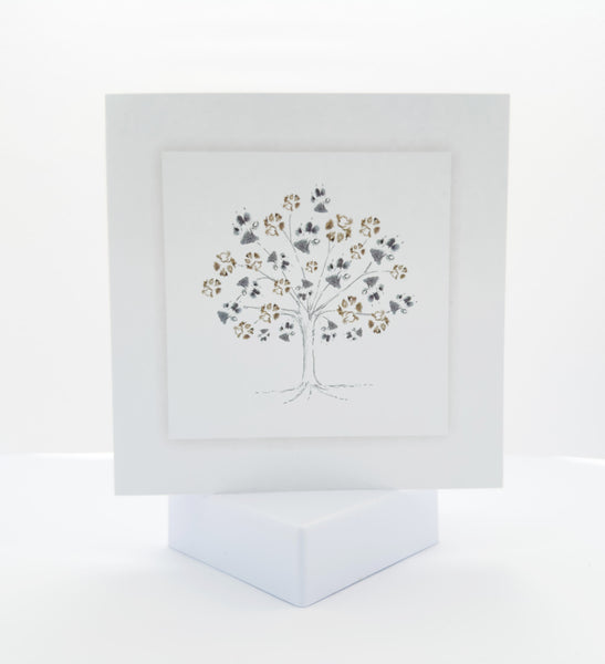 Animal Hospital Sympathy Card - Tree of Paws