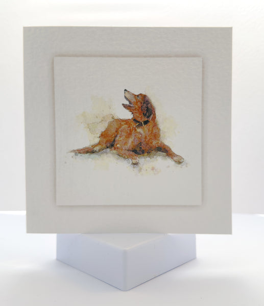 Animal Hospital Sympathy Card - Brown Dog