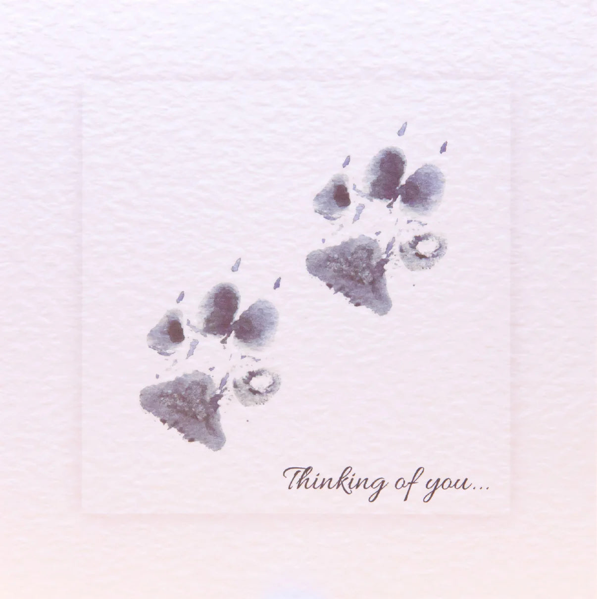 Animal Hospital Sympathy Card - Two Paws Thinking of You