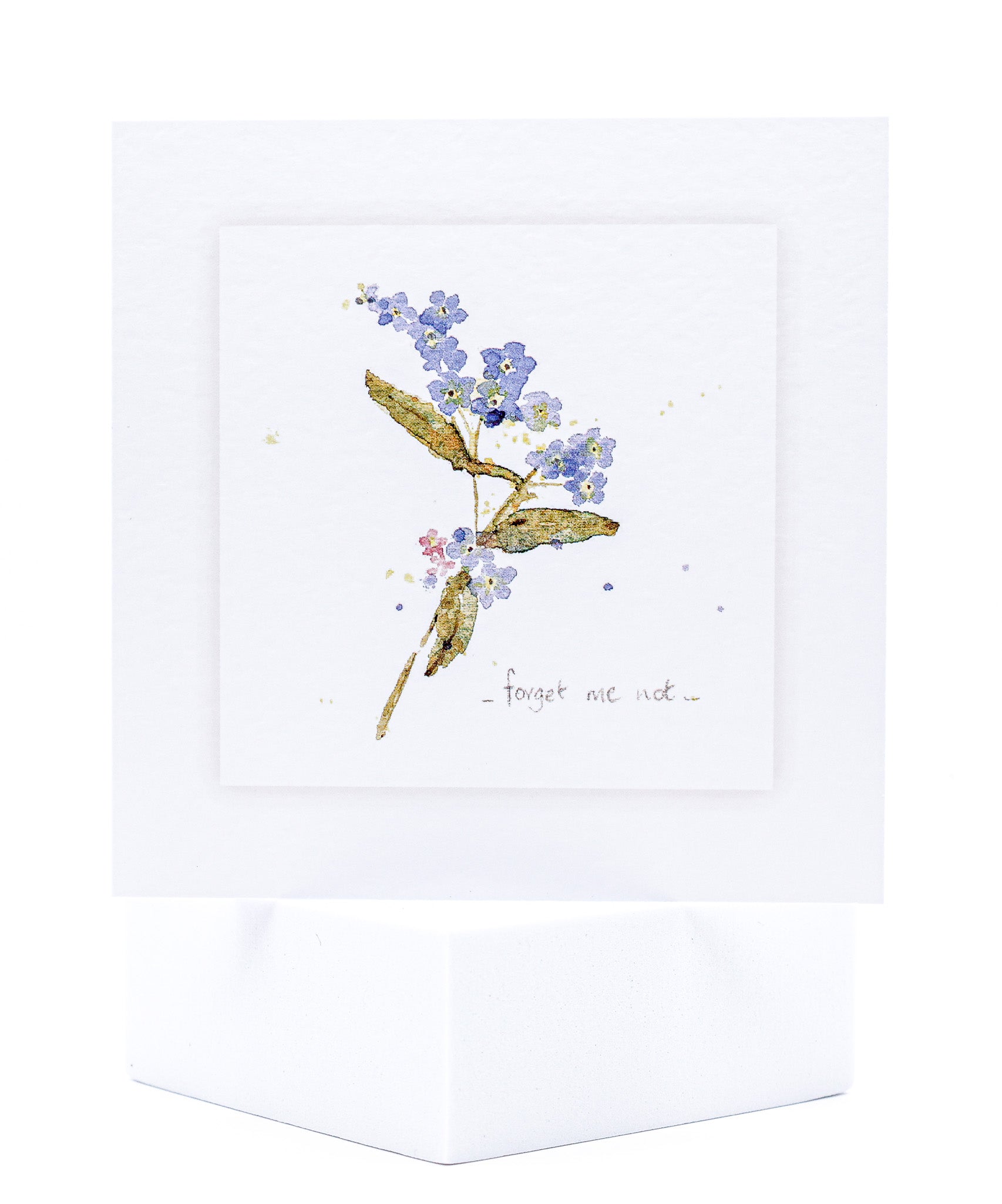 Animal Hospital Sympathy Card - Forget Me Nots