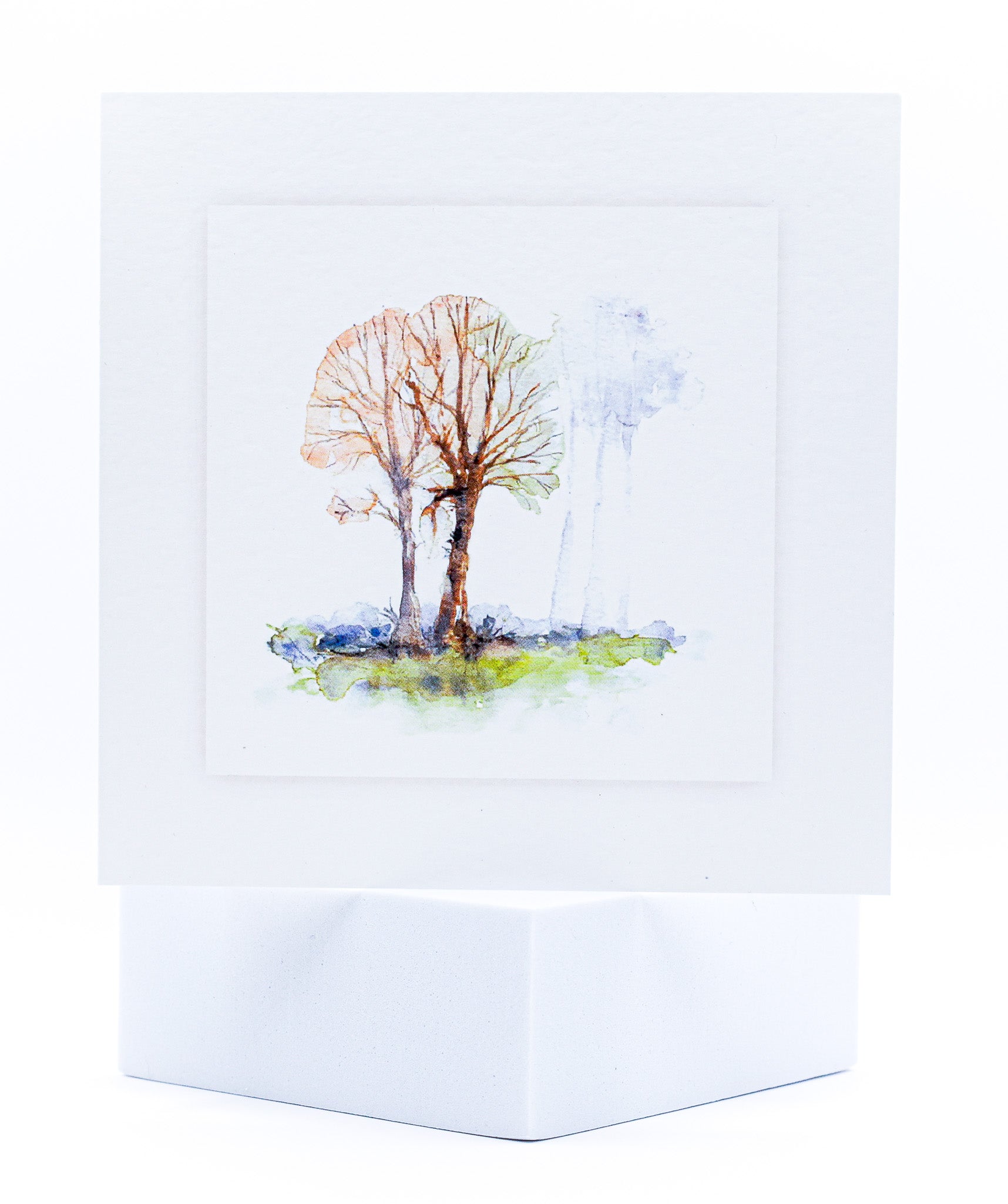 Animal Hospital Sympathy Card - Winter Trees