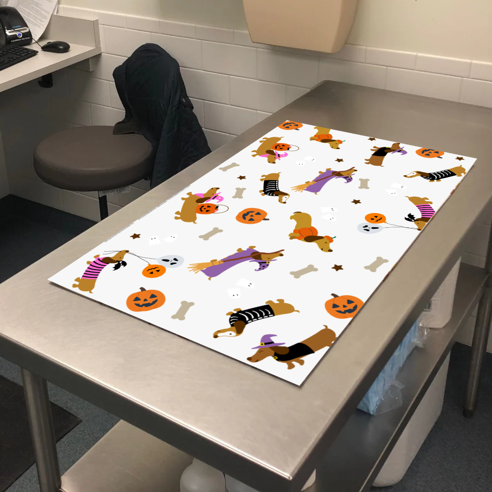 Stable-Table Mat | Halloween Designs| Veterinary Nonslip Exam Table Mat