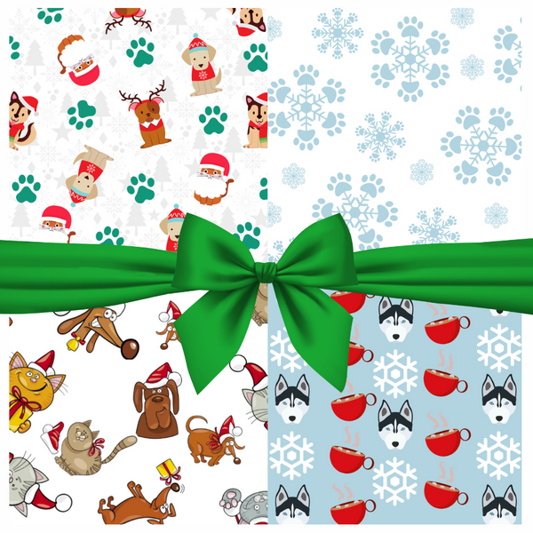 Stable-Table Mat | Holiday and Winter Designs | Veterinary Nonslip Exam Table Mat